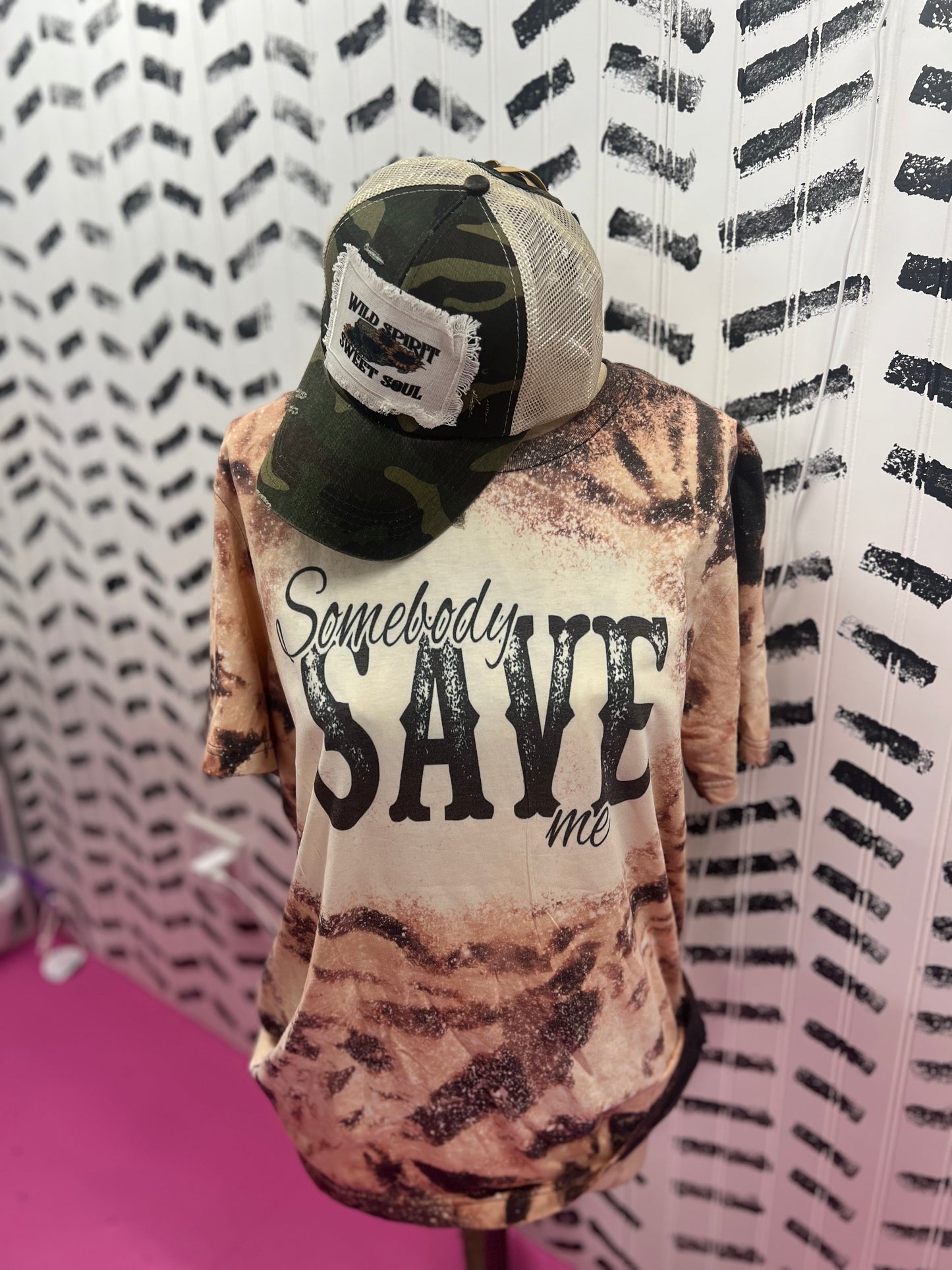 Somebody tee front and back