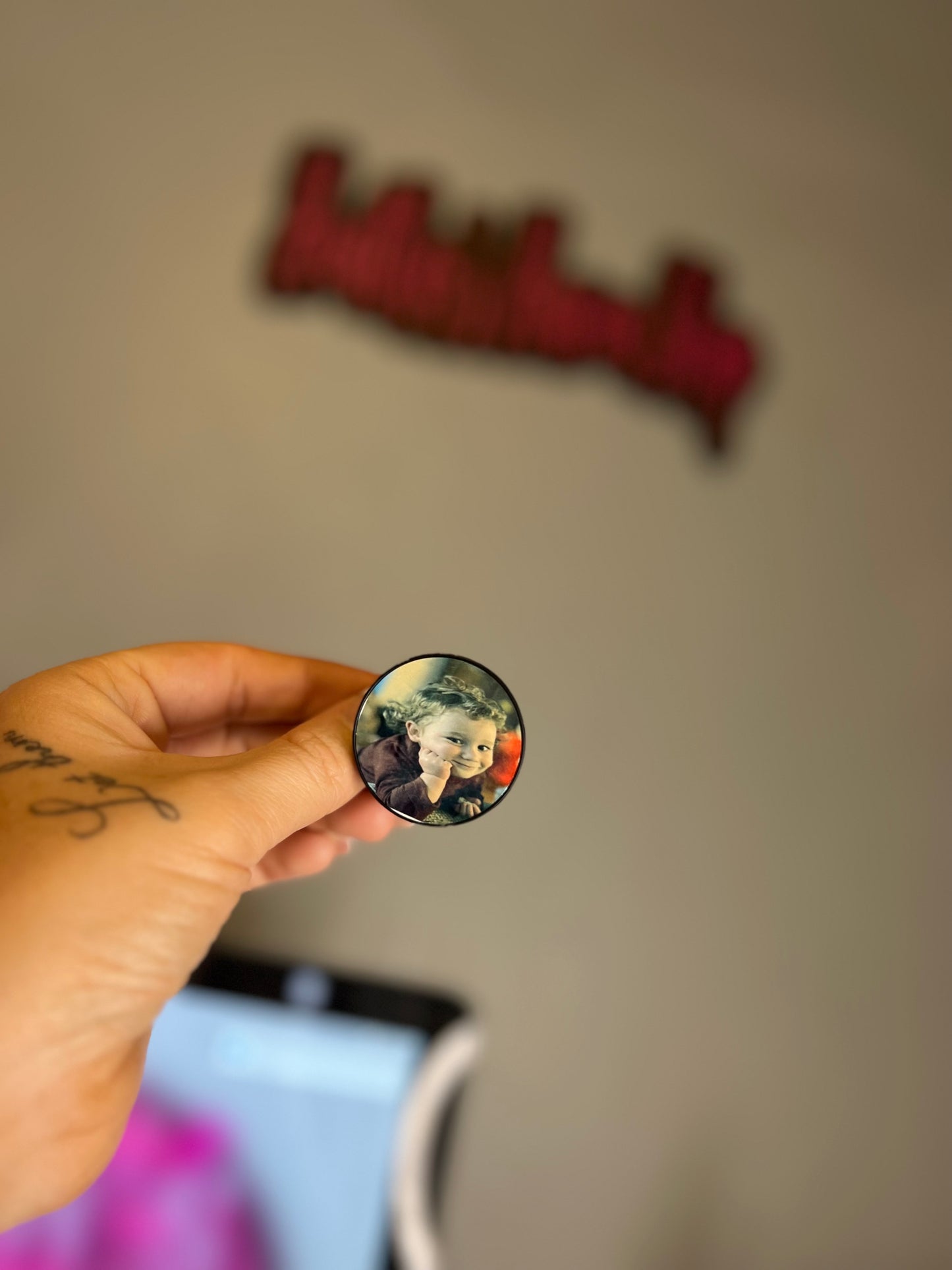 Custom phone grip