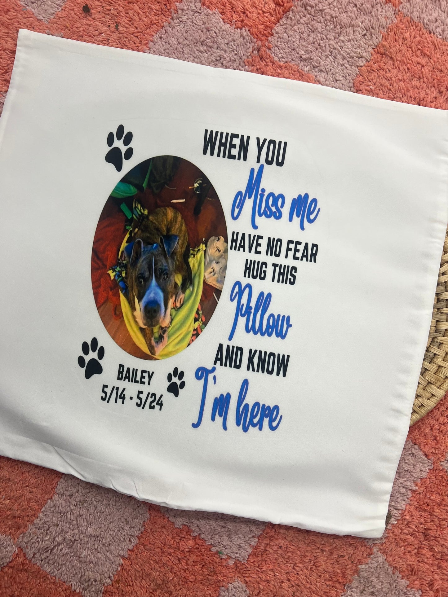 Memorial pillow case covers