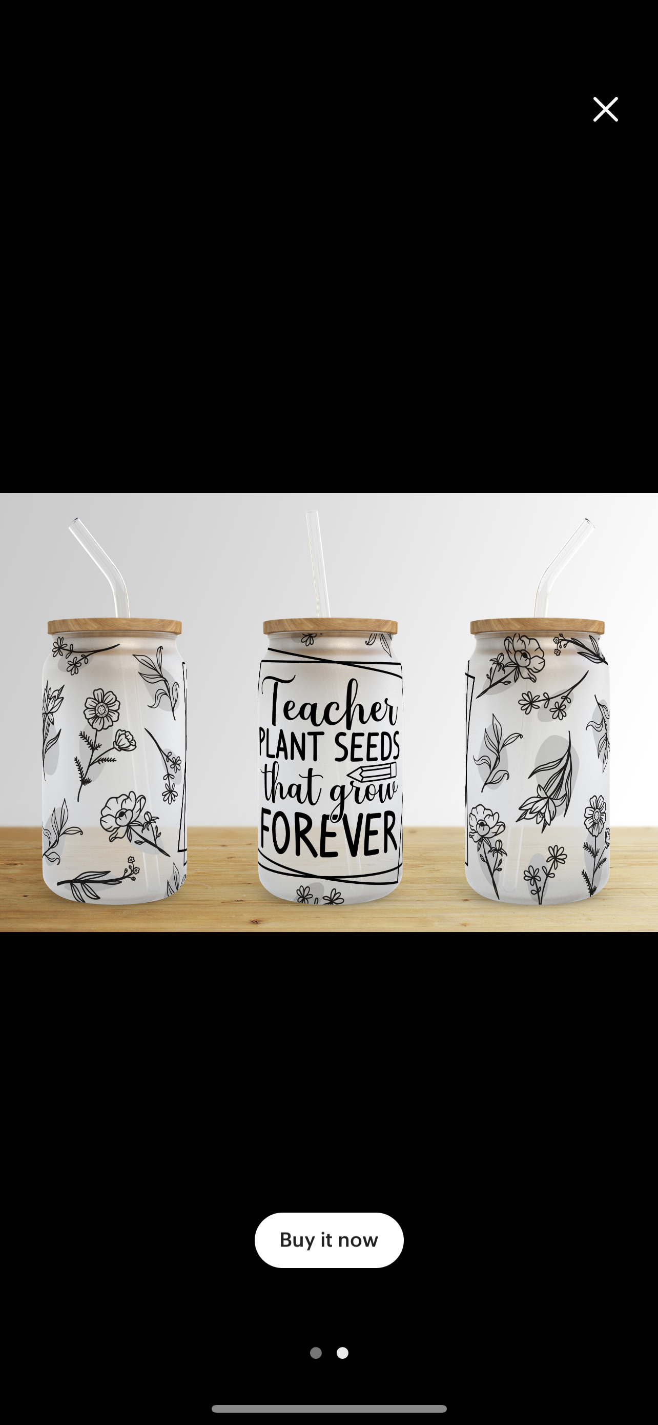 Teacher glass 16oz tumbler