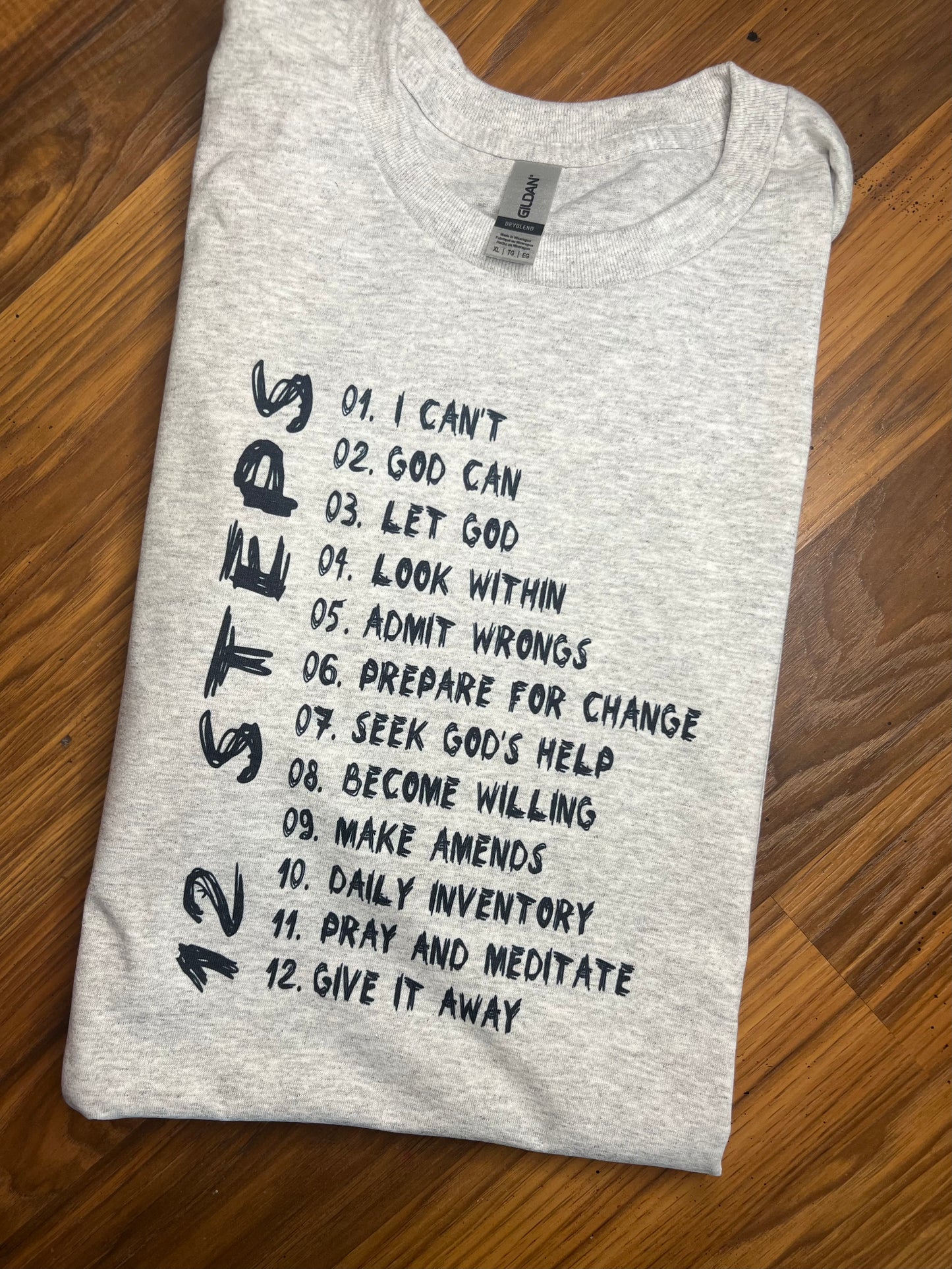 12 steps tee