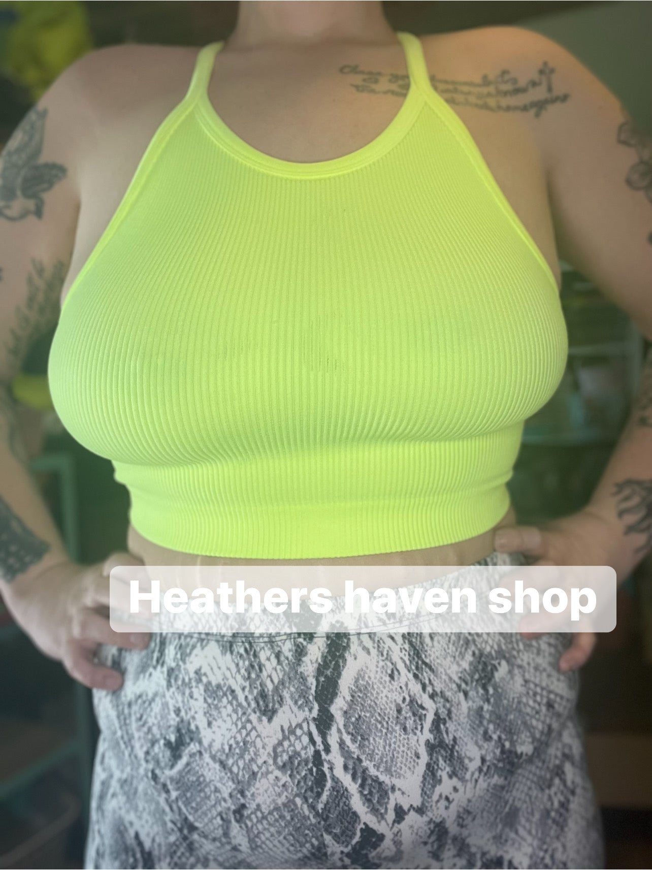 Neon yellow top