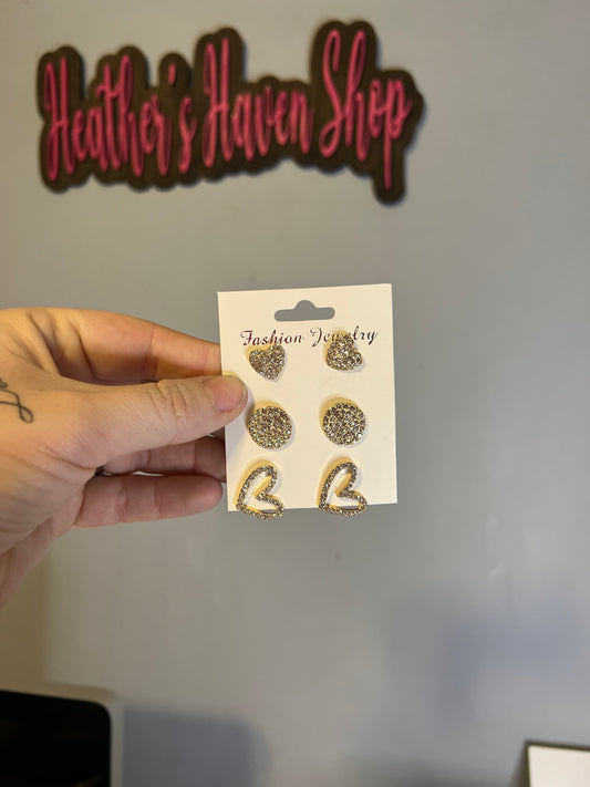 3 pack earring